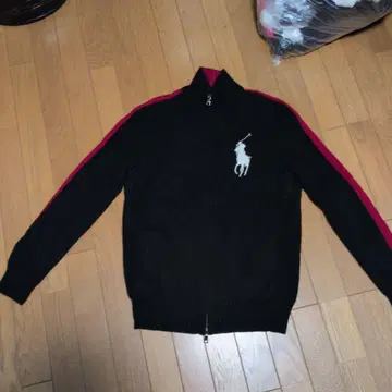 랄프 로렌 지퍼 니트 스웨터