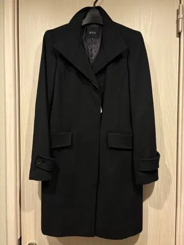 블랙 캐시미어 혼방 코트 새상품 (택 포함)