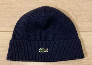 [ 새상품급 ] LACOSTE 네이비 니트 모자 원사이즈