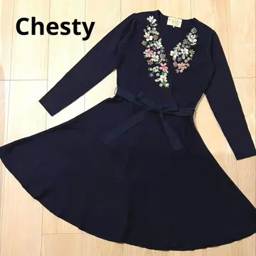 Chesty 스팽글 비쥬 카슈쿨 원피스