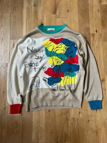 PIASPORTS 빅 로고 컬러풀 코끼리 자수 스웨터 애니멀 3