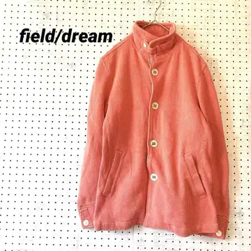 필드 드림 코튼 혼방 스탠드 넥 자켓 (M) 스모키 핑크