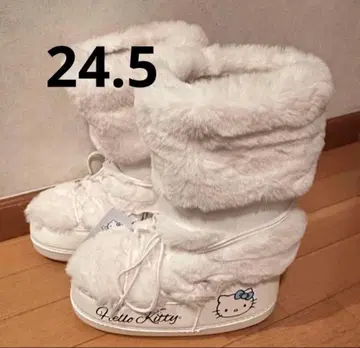 Forever21 sanrio 키티 콜라보 보아 퍼 부츠