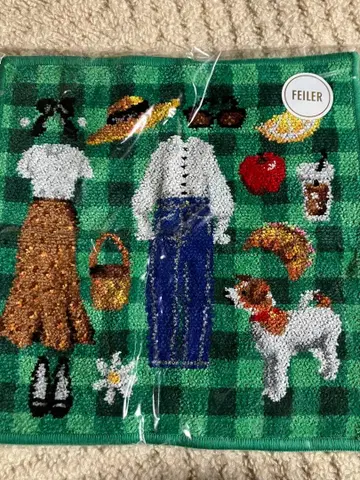 페일러 이에나 별주 PIQUE-NIQUE IENA 그린 손수건