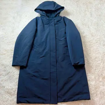 [ 새상품급 ] 유니클로 하이브리드 다운 코쿤 코트 2way 네이비 XL