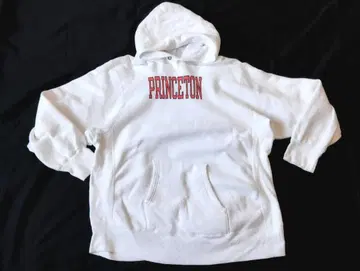 80s 챔피온 프린스턴 물빠짐 프린트 리버스 위브 후드티