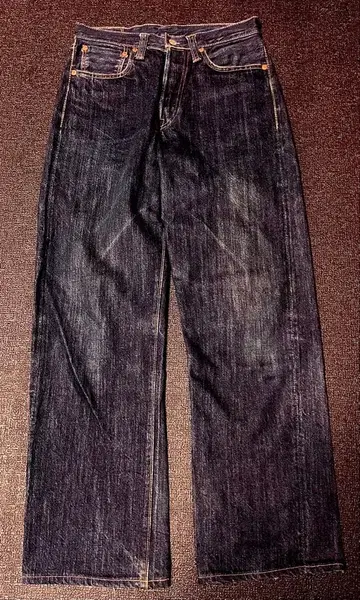 SUGAR CANE(슈가케인) CANE'S 가죽 패치 데님 팬츠