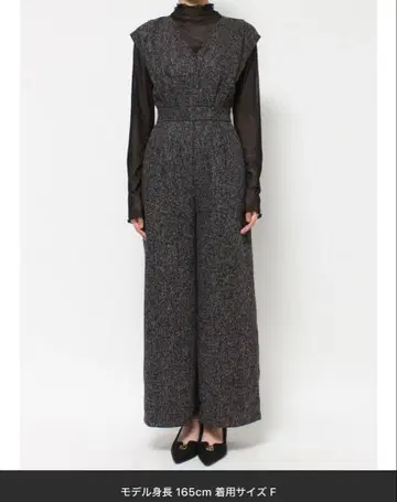 RESEXXY 라이트 트위드 콤비네존