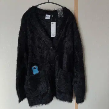 GU 퍼펫 스 오버 사이즈 가디건 XL 블랙