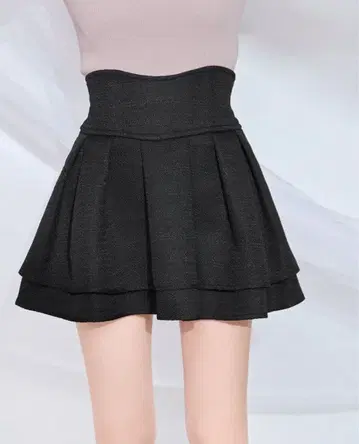 미셸 마카롱 슬림 레그 엘레강트 트위드 스커트 XS