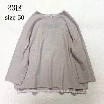 [고품질] 23구 더블 크로스 블라우스 50 빅 사이즈 매거진 게재