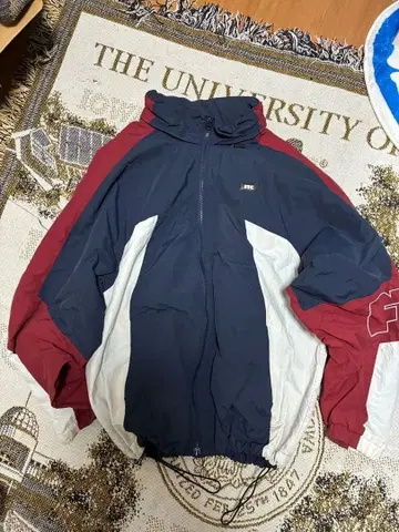 FTC 나일론 자켓 L 사이즈 네이비/와인 레드