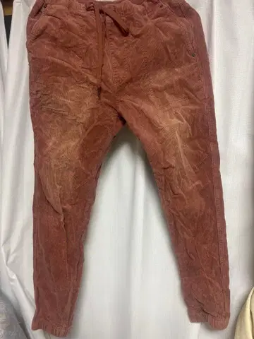 BAYFLOW 브라운 코듀로이 허리밴딩 팬츠