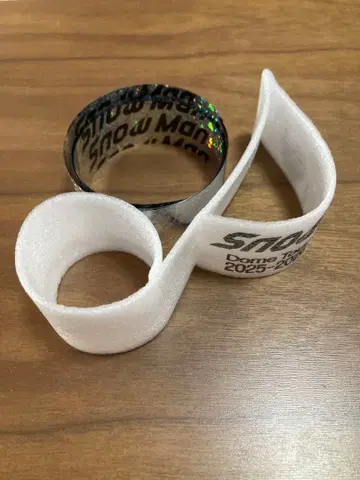 Snow Man 돔 투어 ON 낙하물 음표 은색 테이프