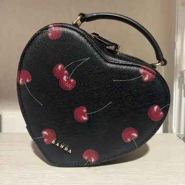 RANDA 2WAY 체리 프린트 하트 백