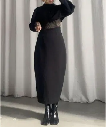 Ameri WAIST CURVE COCOON SKIRT