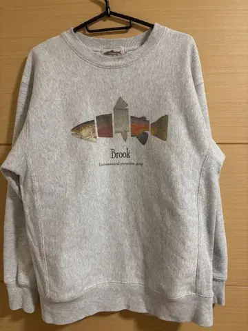 Brook 물고기 그래픽 트레이닝복 L 사이즈