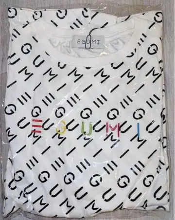 에구치 타쿠야 EGUMI TAKALAKA 티셔츠 모노그램 화이트