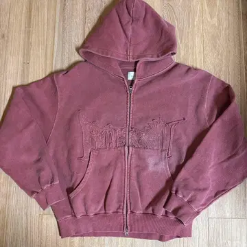 Bless u pigment zip hoodie