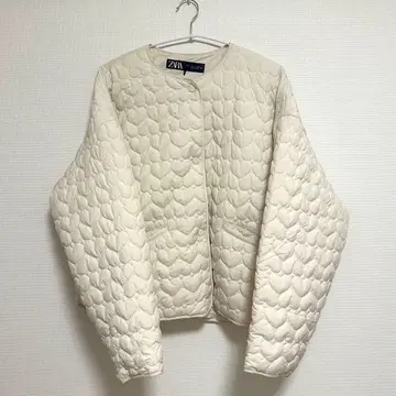 ZARA 하트 퀼팅 자켓 L