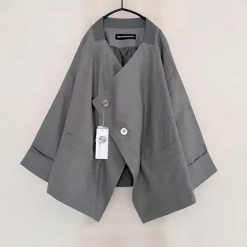 새상품 택 포함 메르시보쿠 그레이 노카라 자켓 겉옷풍