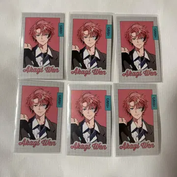 니지산지 아카기 웬 GRAY x ACCENT 랜덤 폴라로이드풍 카드