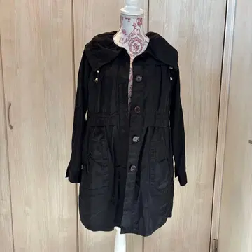 갤러리 비스콘티 블랙 트렌치코트 라이너 포함