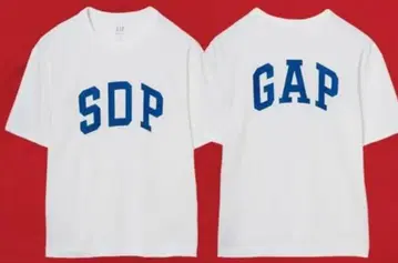 스차다라파 GAP 콜라보 티셔츠 XL 화이트 SDP
