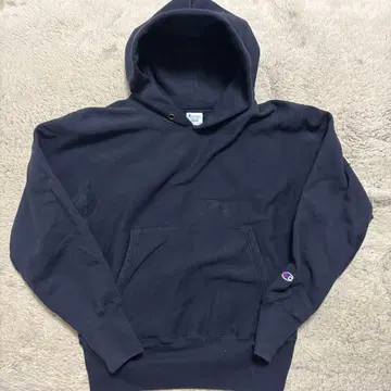 챔피언 리버스 위브 후드티 네이비 M 파랑 택 단일 택