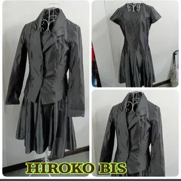 HIROKO BIS 자켓 & 원피스 셋업 9호 그레이 브라운