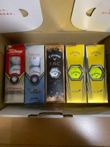 미사용 새상품 타이틀리스트 캘러웨이 골프공 15구 세트