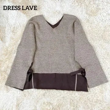 [ 새상품급 ] 드레스레이브 더블 페이스 V넥 니트