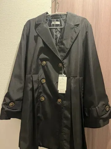 apretro 미들 기장 플레어 실루엣 트렌치코트