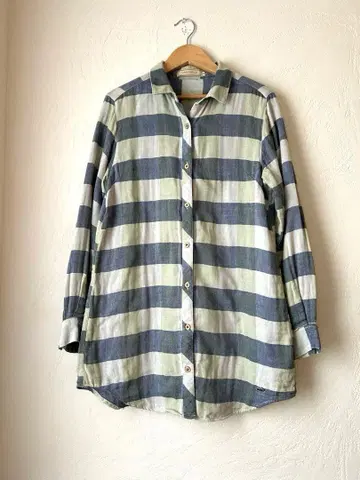 크로커다일 긴팔 셔츠 롱 기장 튜닉 M