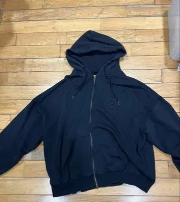 EVISEN 블랙 지퍼 후드티 XL