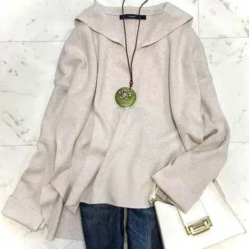 새상품급 프레임워크 엑스트라 파인 메리노울 세일러 풀오버