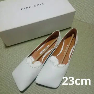 피피 시크 스퀘어 플랫슈즈 23cm