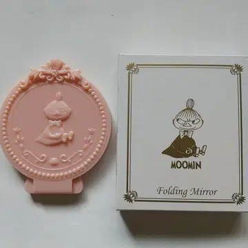 새상품급 리틀 미이 접이식 거울 핑크 무민 MOOMIN