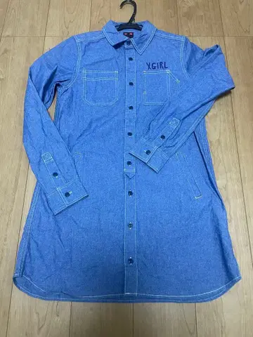 [ 새상품급 ] XGIRL 데님 셔츠 원피스