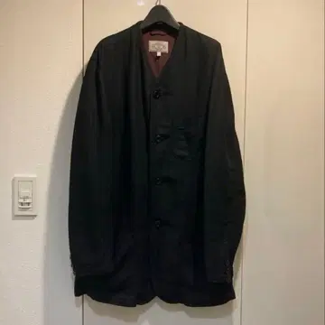 archive [ armani jeans ] 블랙 노카라 자켓