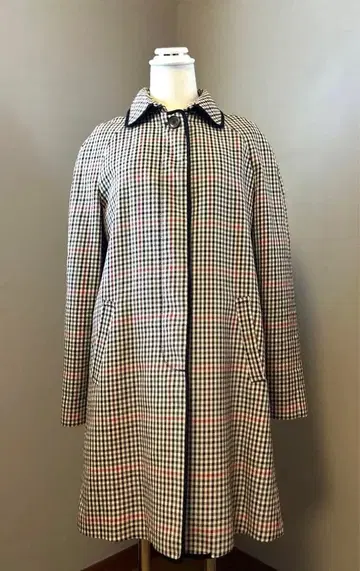 ZARA WOMAN ( M~L ) 스텐카라 코트 체크 파이핑