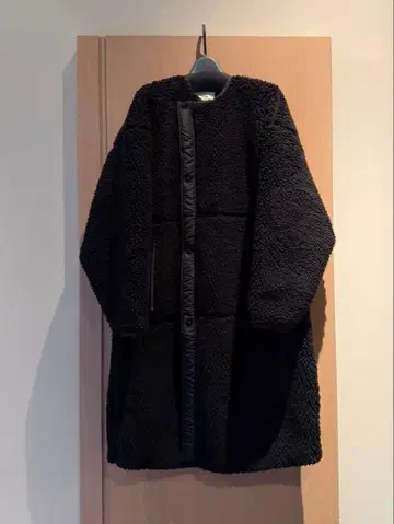 HYKE FAUX SHEARLING COAT 블랙 플리스 자켓