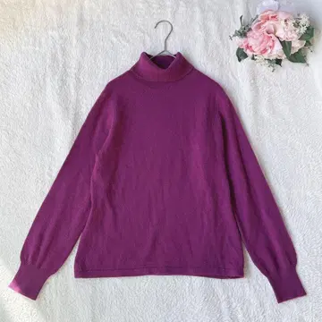 터틀넥 니트 긴팔 캐시미어 실크 예쁜 색상 포인트 컬러