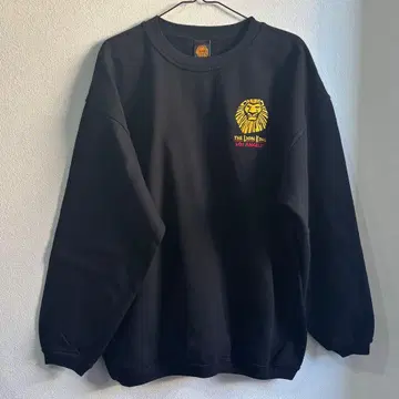 90s USA제 라이온킹 자수 맨투맨 L 블랙