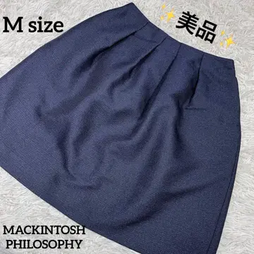 새상품급 MACKINTOSH PHILOSOPHY 턱 플레어 스커트 M