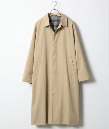 JUNRED 백 체크 트윌 코트