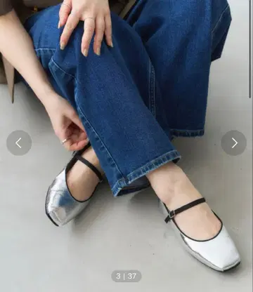 LE TALON 스퀘어 소프트 멜리 제인 실버