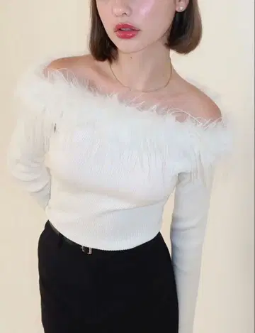 페더 오프숄더 니트 EIMY ISTOIRE