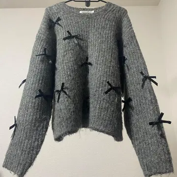 RIBBON FANCY 니트탑