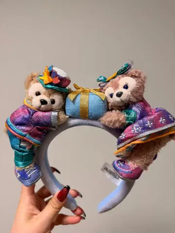 홍콩 디즈니 20주년 더피 셰리 메이 머리띠